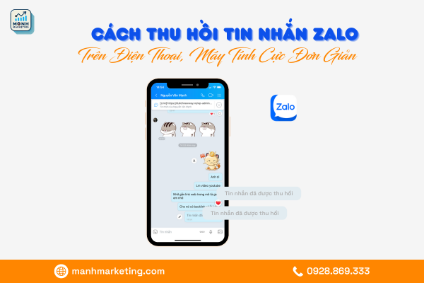 Cách thu hồi tin nhắn zalo