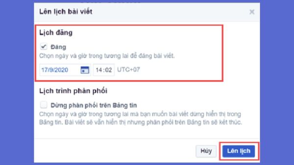 Lên lịch