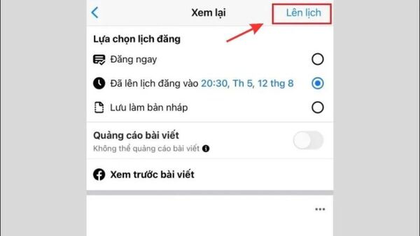 Lên lịch