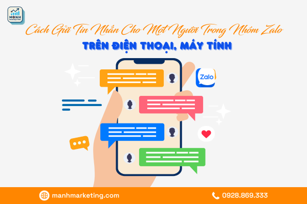 Cách gửi tin nhắn cho một người trong nhóm zalo